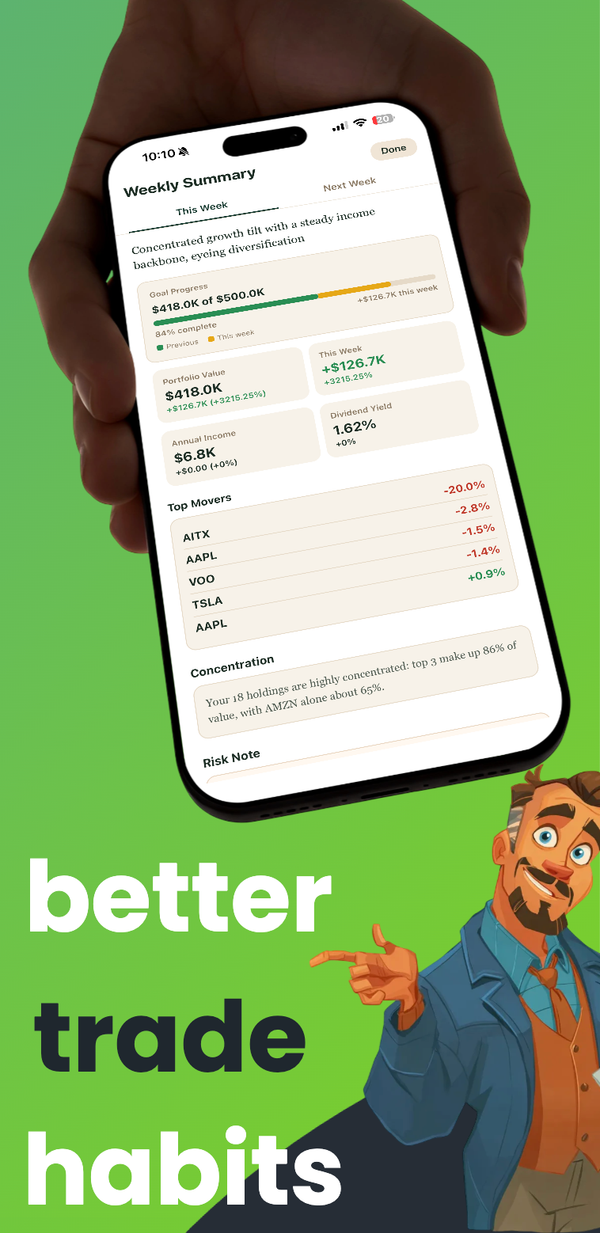 Brokerage connection flow showing SnapTrade and Plaid options